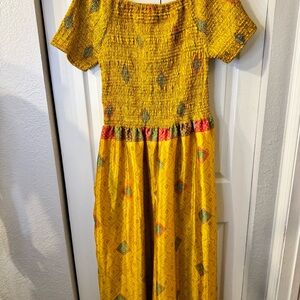 Golden‎ Yellow Handmade Jumpsuit